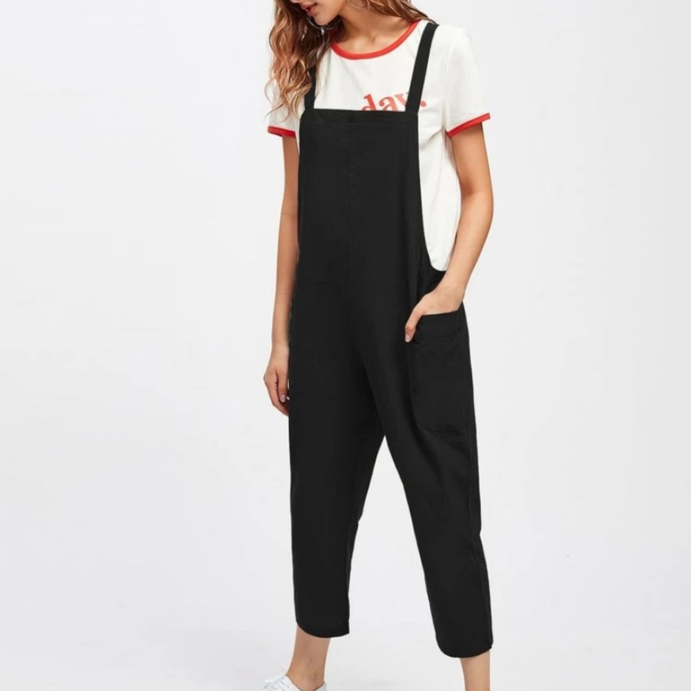 Breathable black overalls